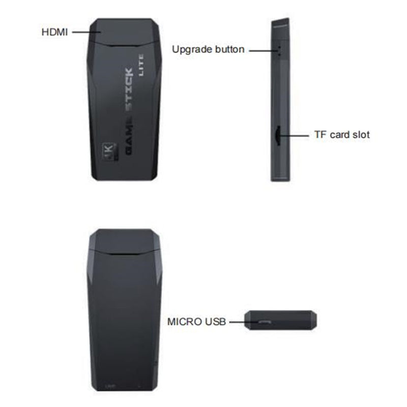 Vídeo Game Stick Retrô 4K HD Console HDMI HD Wireless