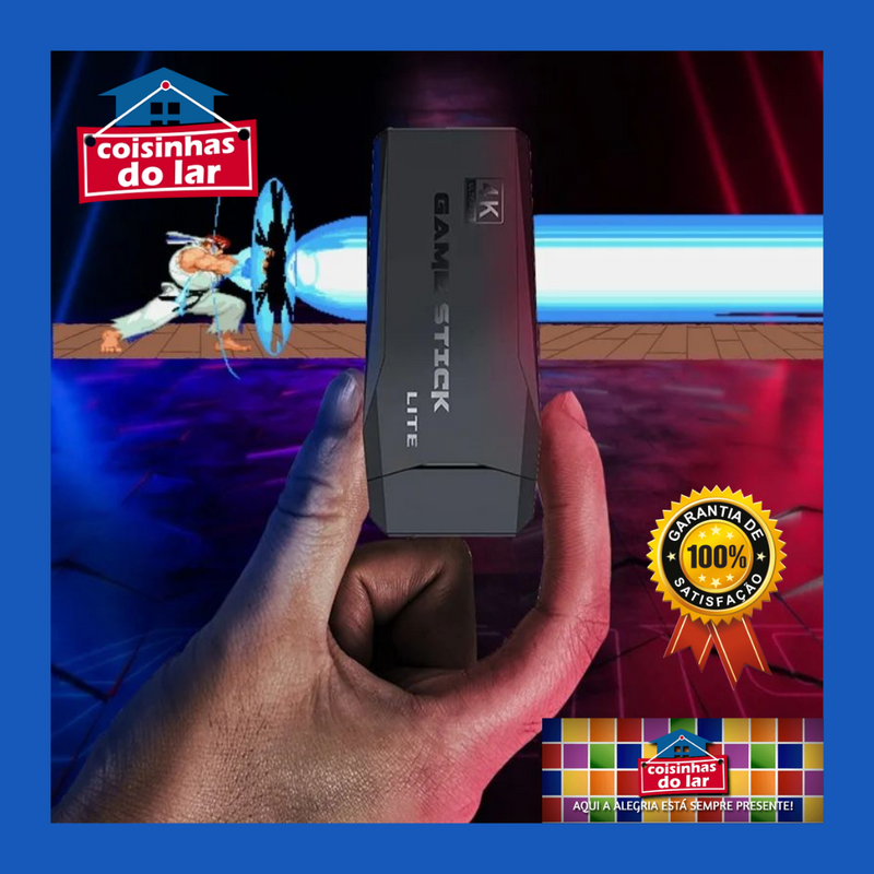 Vídeo Game Stick Retrô 4K HD Console HDMI HD Wireless