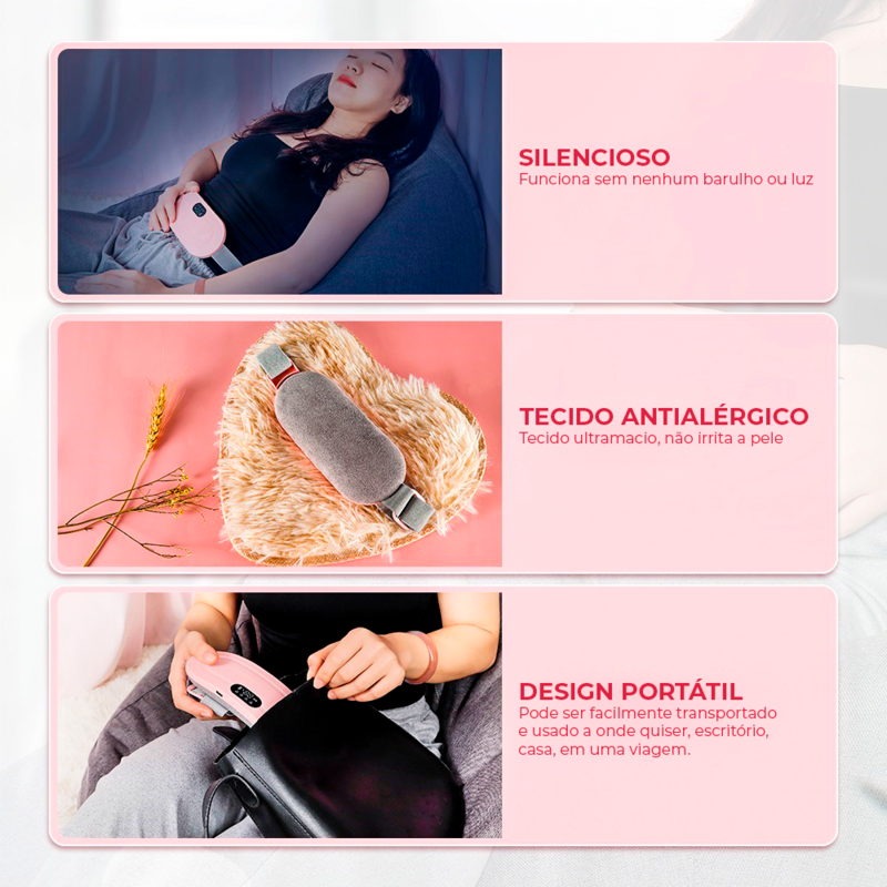 Cinta Flair de Massagem Feminina p/ Ciclo Mestrual