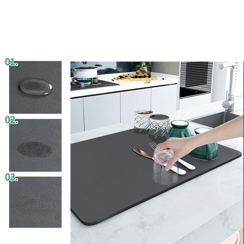 Super Tapete de Cozinha Absorvente