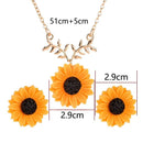 Colar e Brincos Girassol