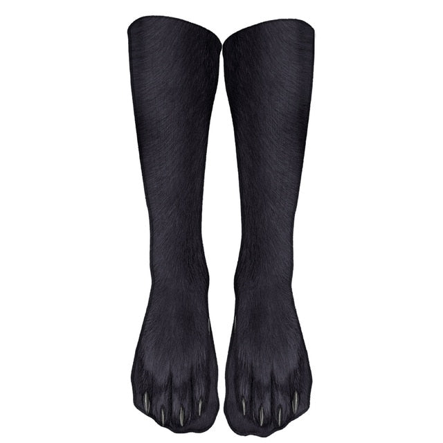 Meias Divertidas 3D de Patas de Bichos