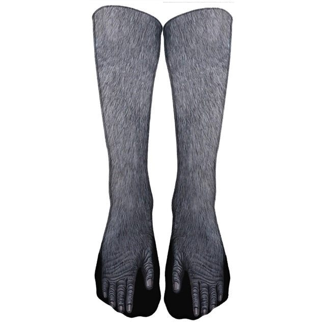 Meias Divertidas 3D de Patas de Bichos