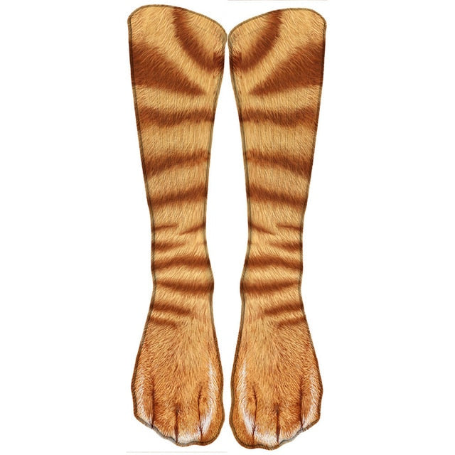 Meias Divertidas 3D de Patas de Bichos