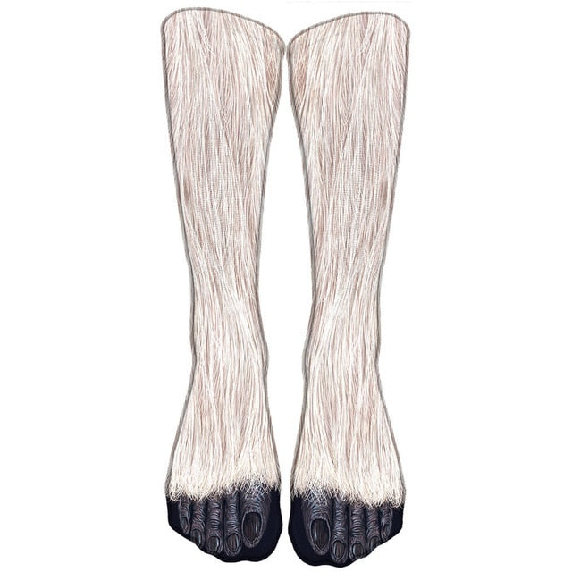 Meias Divertidas 3D de Patas de Bichos