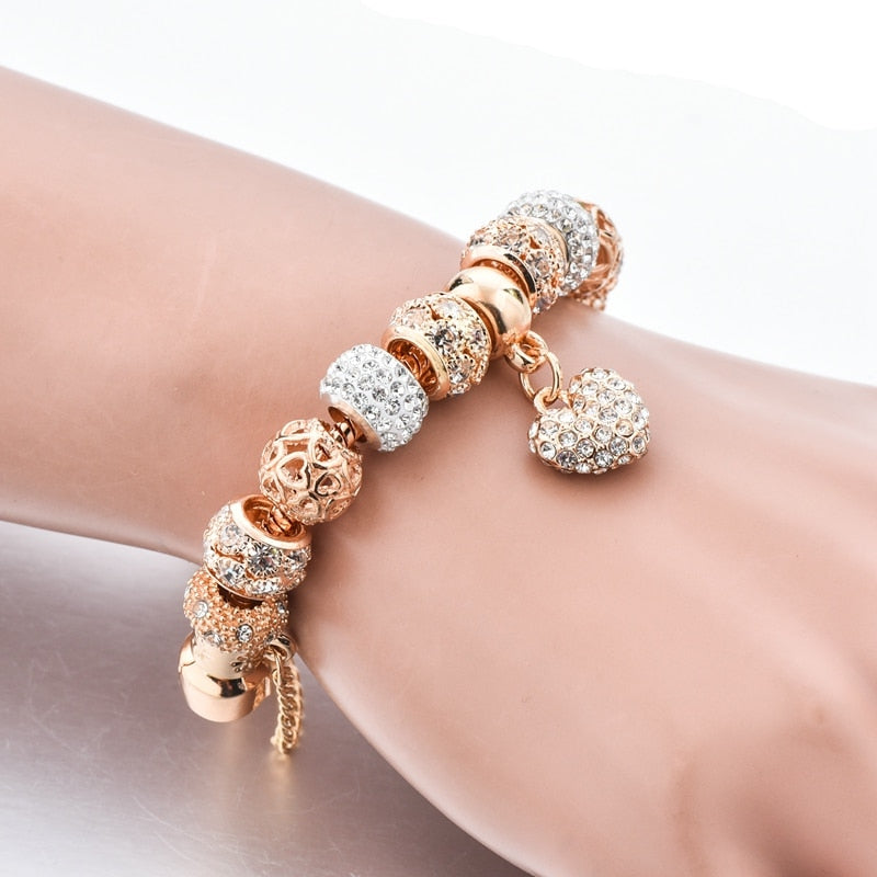 Pulseira Cristal Coração
